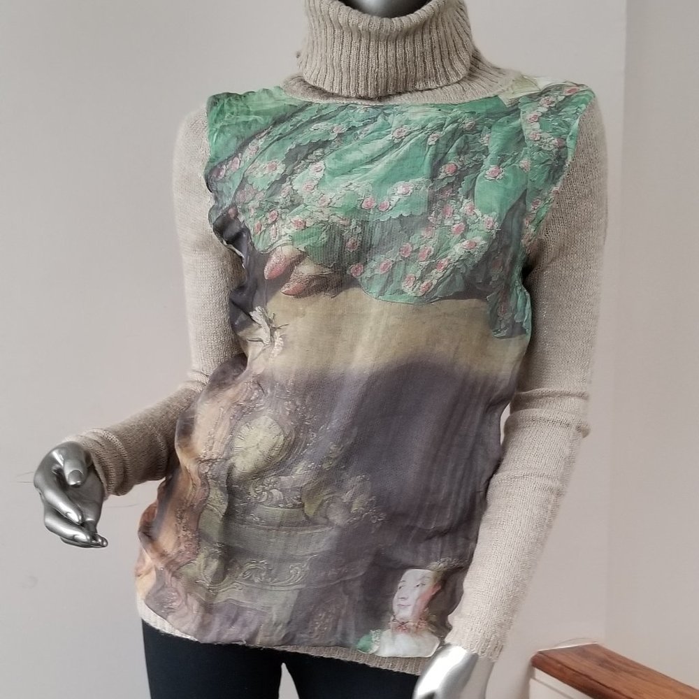 Water color painting sweater